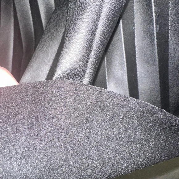 Simply Vera Vera Wang Black faux leather A-Line Skirt - Picture 4 of 7